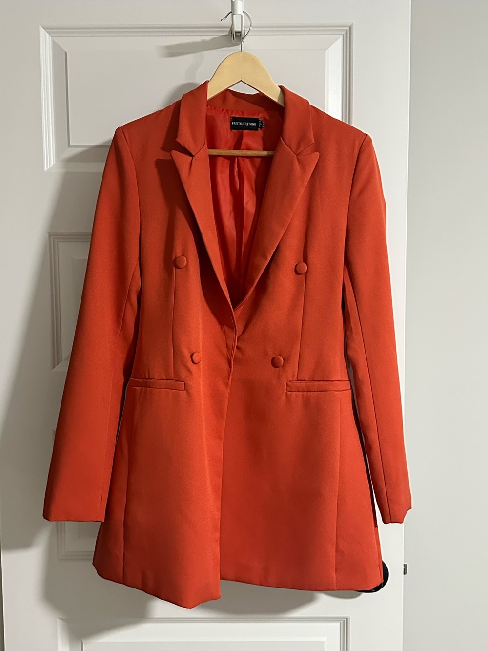 Pretty Little Thing Orange/Rust Blazer Set